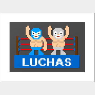 Luchas pixel art Posters and Art